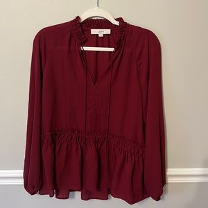 Crimson LOFT Blouse